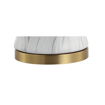 Prague 28" Ceramic Marble LED Table Lamp - JONATHAN Y